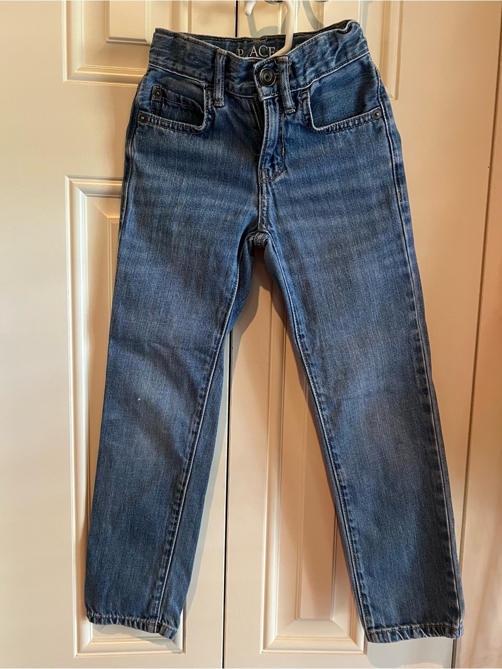 Place Girl’s Slim Straight Jeans in Dark Blue Denim size 6 slim